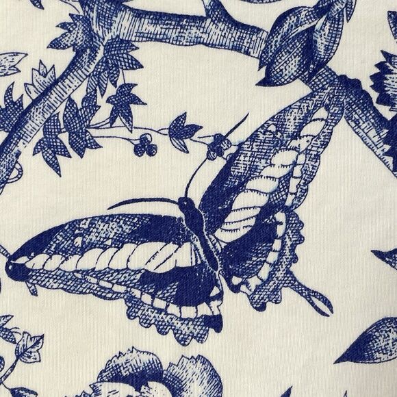 Bill Blass White Floral Print Capri Jeans Women's 8 Perfect Fit High Rise Mom - Picture 15 of 16